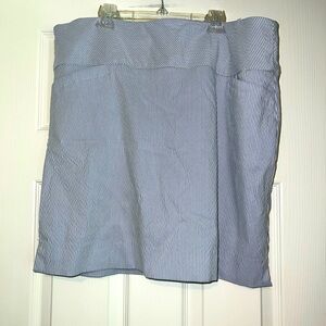 SC & Co Skort Womens Size XXL Blue White Stripe Skirt Over Shorts Athletic Golf